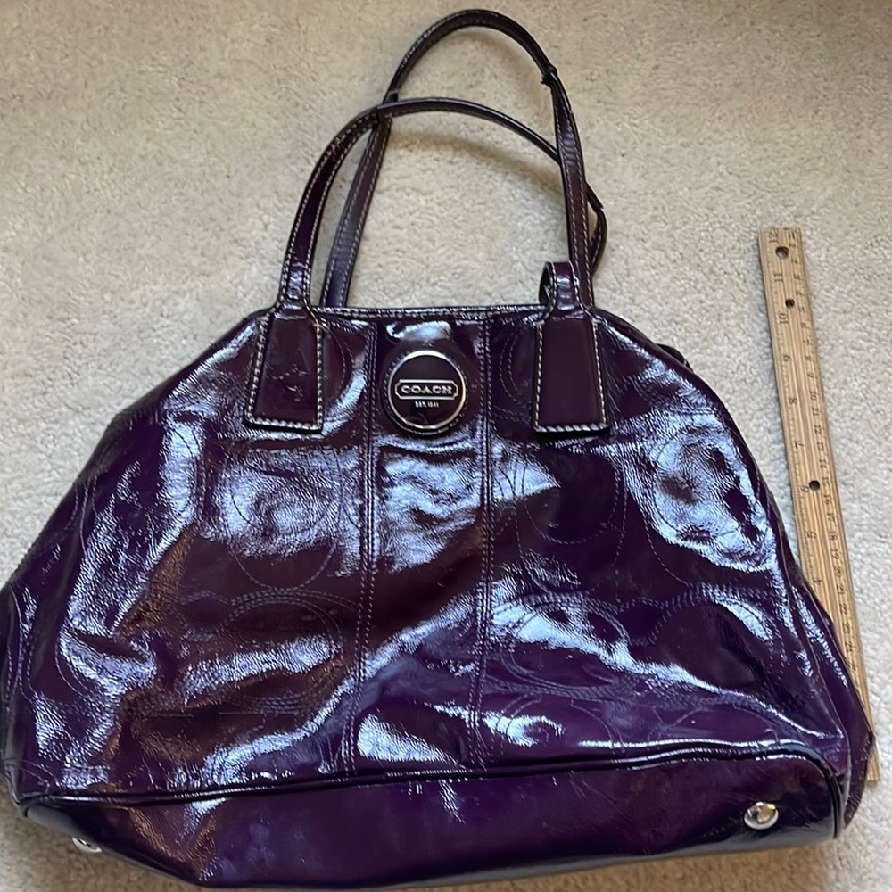 Plum Coach Purse